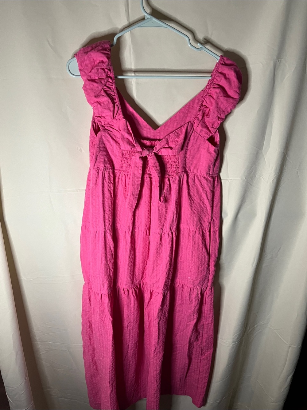 Old Navy Hot Pink Tiered Sundress - Picture 3 of 3